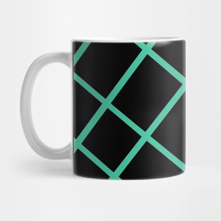 Pattern checked green Mug